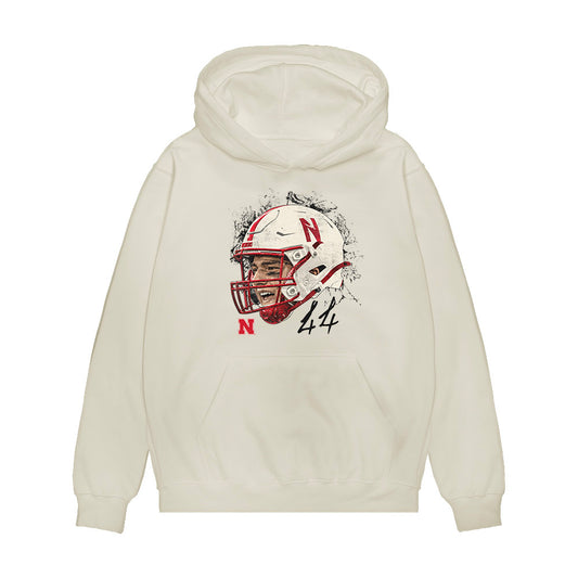 Nebraska - NCAA Football : Luke Lindenmeyer - Game Face Premium Hooded Sweatshirt-0