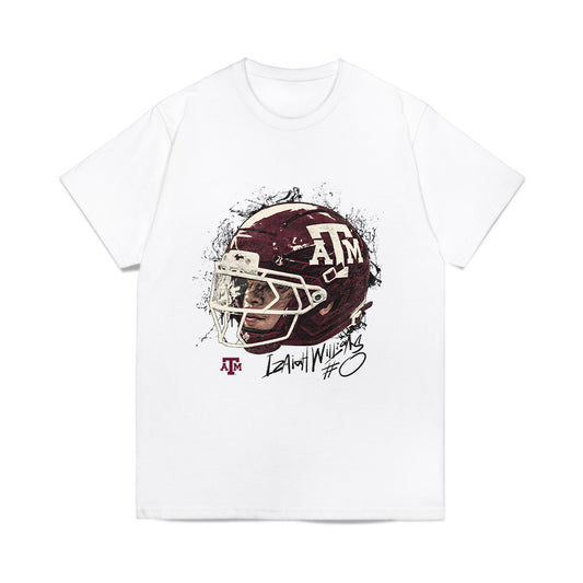 Texas A&M - NCAA Football : Izaiah Williams - Game Face Comfort Colors T-Shirt-0