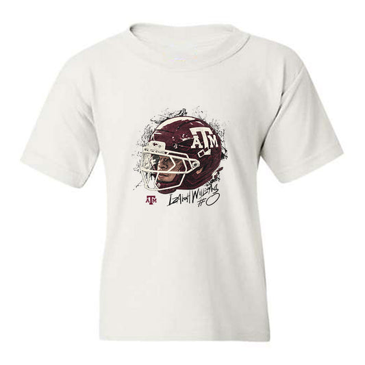 Texas A&M - NCAA Football : Izaiah Williams - Game Face Youth T-Shirt-0