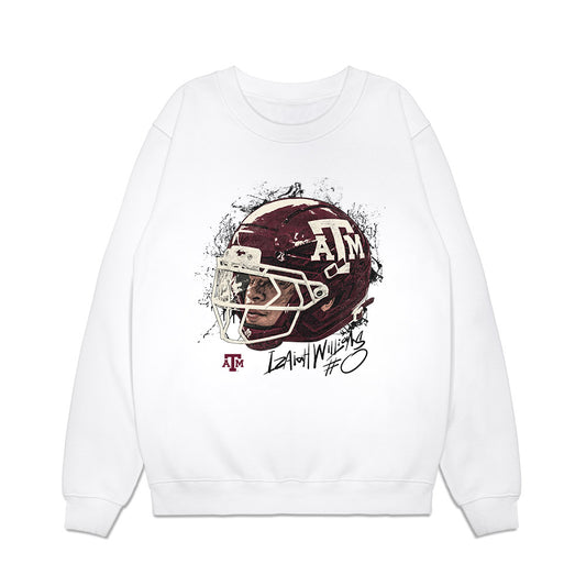 Texas A&M - NCAA Football : Izaiah Williams - Game Face Premium Crewneck Sweatshirt-0