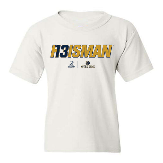 Notre Dame - NCAA Football : CJ Carr - Heisman Youth T-Shirt-0
