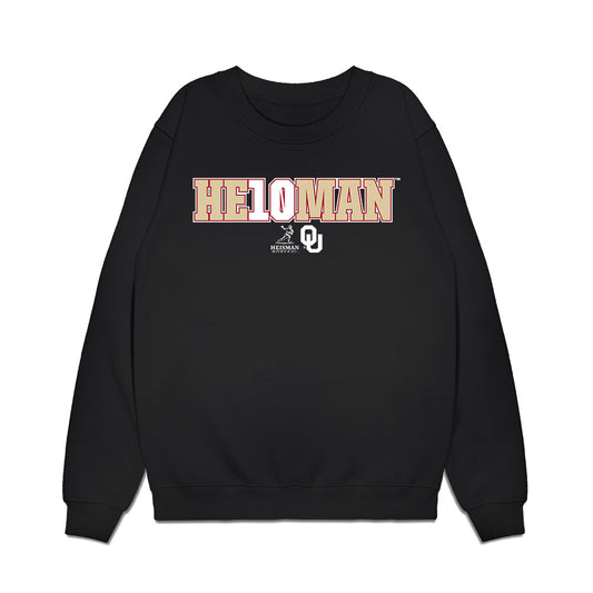 Oklahoma - NCAA Football : John Mateer - Premium Crewneck Sweatshirt-0