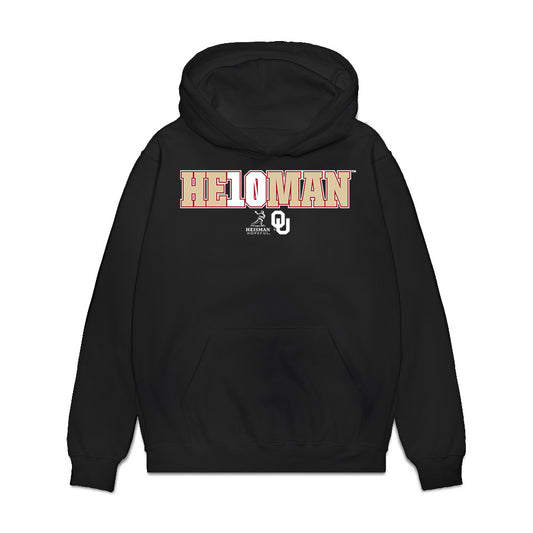Oklahoma - NCAA Football : John Mateer - Premium Hooded Sweatshirt-0