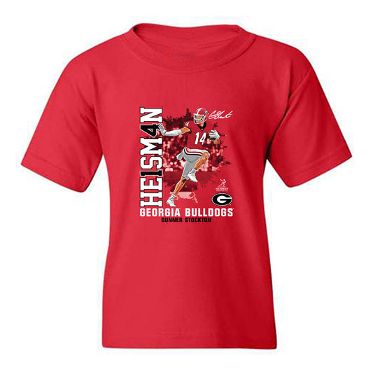 Georgia - NCAA Football : Gunner Stockton - Youth T-Shirt-0