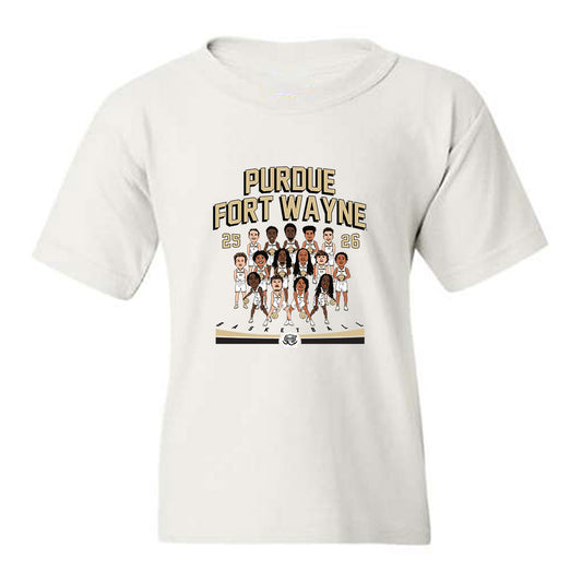 PFW - NCAA Men's Basketball : Team Caricature Youth T-Shirt-0