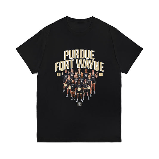 PFW - NCAA Women's Basketball : Team Collage Comfort Colors T-Shirt-0