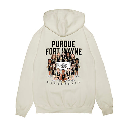 PFW - NCAA Women's Basketball : Team Caricature Premium Hooded Sweatshirt-1