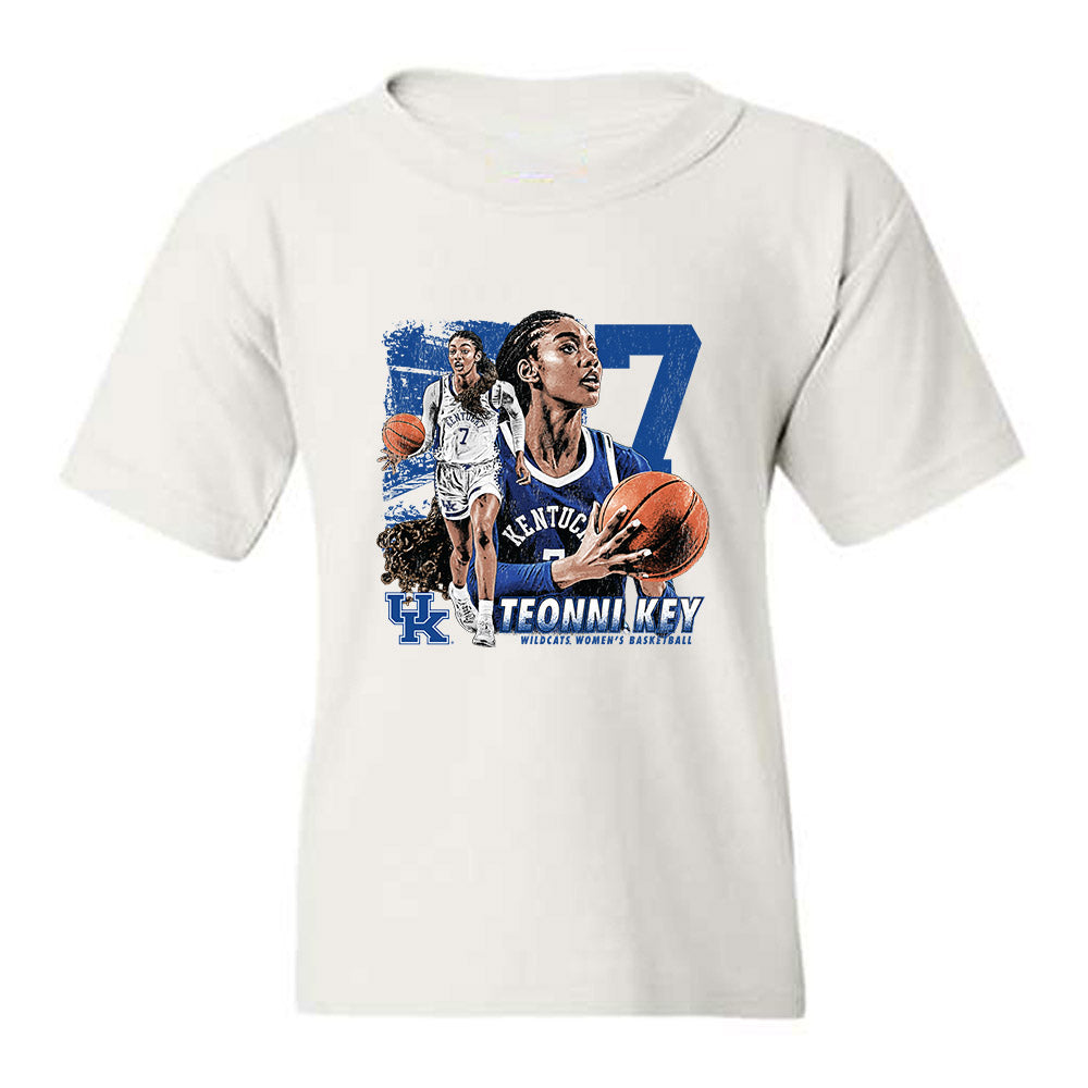 Kentucky - NCAA Women's Basketball : Teonni Key - Collage Youth T-Shirt-0