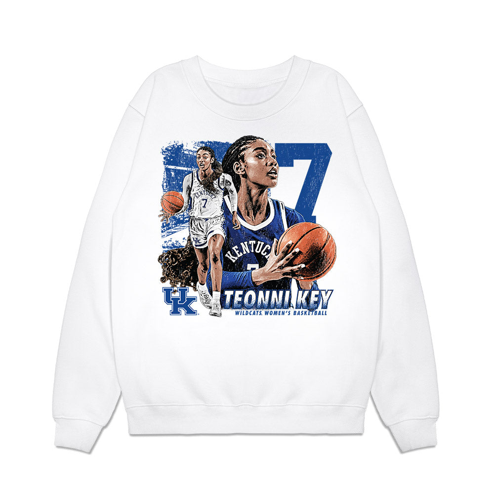 Kentucky - NCAA Women's Basketball : Teonni Key - Collage Premium Crewneck Sweatshirt-0