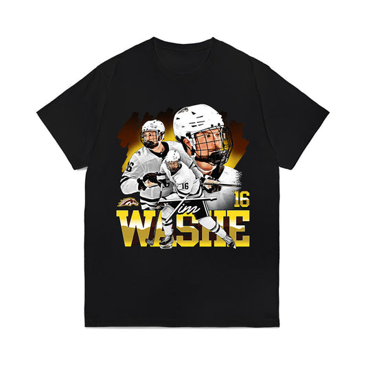 Western Michigan - NCAA Men's Ice Hockey : Tim Washe - Comfort Colors T-Shirt-0