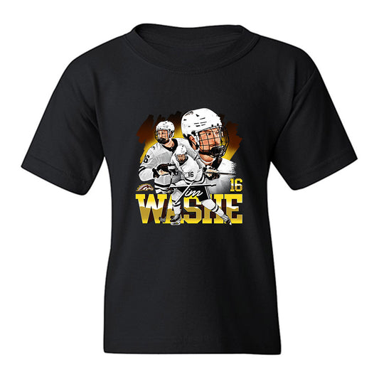 Western Michigan - NCAA Men's Ice Hockey : Tim Washe - Youth T-Shirt-0