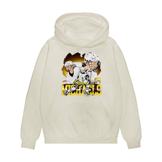 Western Michigan - NCAA Men's Ice Hockey : Owen Michaels - Collage Premium Hooded Sweatshirt-0