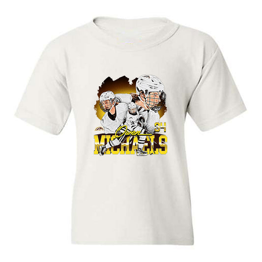 Western Michigan - NCAA Men's Ice Hockey : Owen Michaels - Collage Youth T-Shirt-0