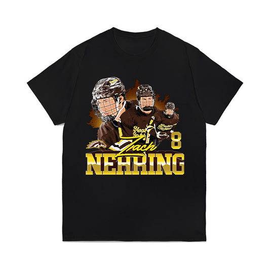 Western Michigan - NCAA Men's Ice Hockey : Zach Nehring - Collage Comfort Colors T-Shirt-0