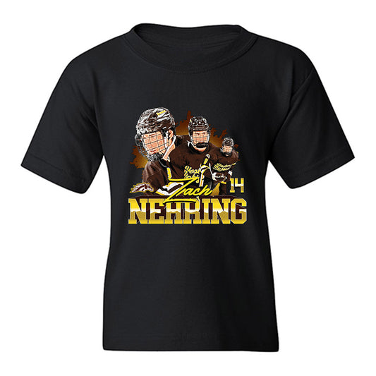 Western Michigan - NCAA Men's Ice Hockey : Zach Nehring - Collage Youth T-Shirt-0