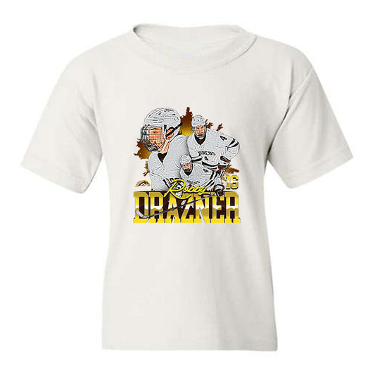 Western Michigan - NCAA Men's Ice Hockey : Robby Drazner - Collage Youth T-Shirt-0