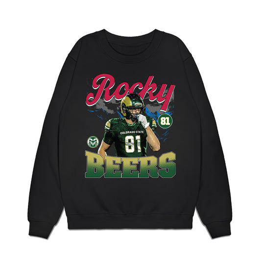 Colorado State - NCAA Football : Rocky Beers - Collage Premium Crewneck Sweatshirt-0