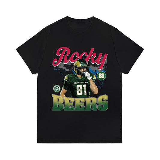 Colorado State - NCAA Football : Rocky Beers - Collage Comfort Colors T-Shirt-0