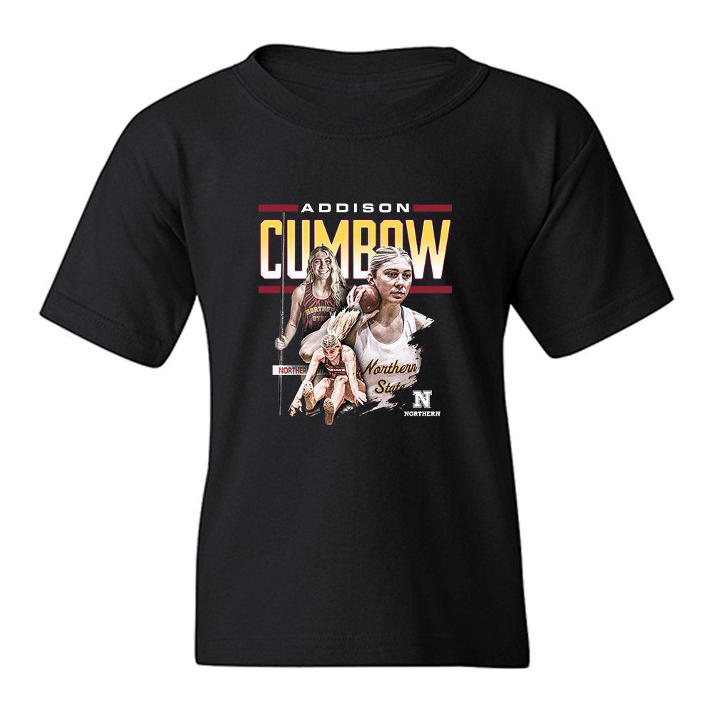 NSU - NCAA Women's Track & Field : Addison Cumbow - Collage Youth T-Shirt-0