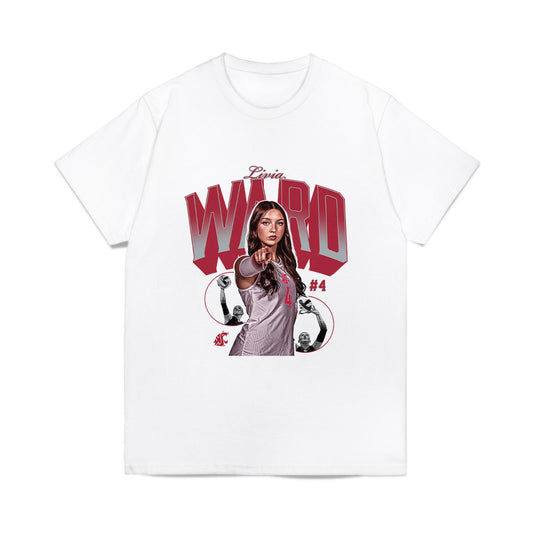 WSU - NCAA Women's Volleyball : Livia Ward - Collage Comfort Colors T-Shirt-0