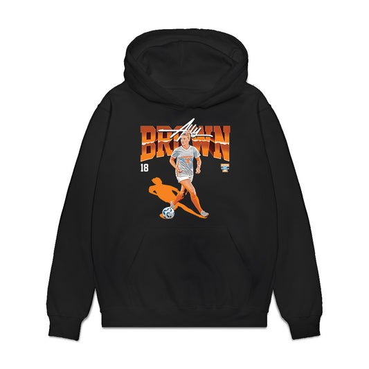 Tennessee - NCAA Women's Soccer : Ally Brown - Collage Premium Hooded Sweatshirt-0