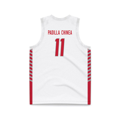 New Mexico - NCAA Women's Basketball : Nayli Padilla Chinea - White Basketball Jersey-1