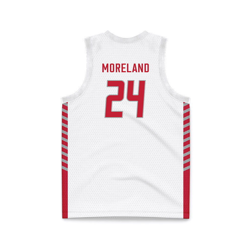 New Mexico - NCAA Women's Basketball : Amhyia Moreland - White Basketball Jersey-1