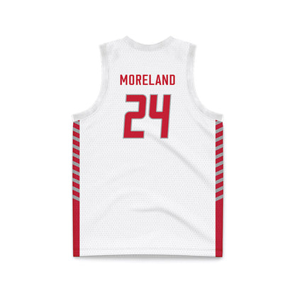 New Mexico - NCAA Women's Basketball : Amhyia Moreland - White Basketball Jersey-1