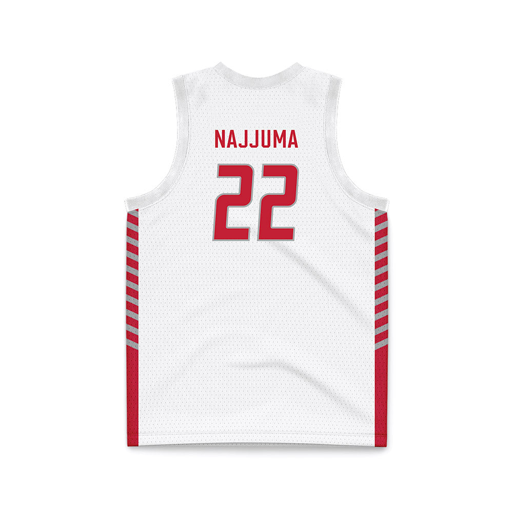 New Mexico - NCAA Women's Basketball : Maria Najjuma - White Basketball Jersey-1
