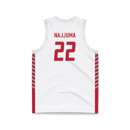 New Mexico - NCAA Women's Basketball : Maria Najjuma - White Basketball Jersey-1