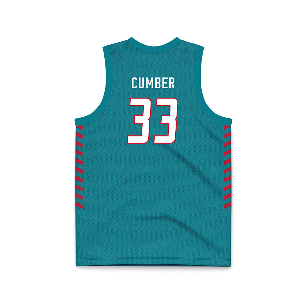 New Mexico - NCAA Women's Basketball : Vian' Cumber - Turquoise Basketball Jersey-1