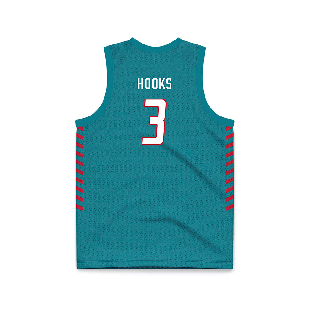 New Mexico - NCAA Women's Basketball : Destinee Hooks - Turquoise Basketball Jersey-1