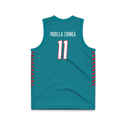 New Mexico - NCAA Women's Basketball : Nayli Padilla Chinea - Turquoise Basketball Jersey-1