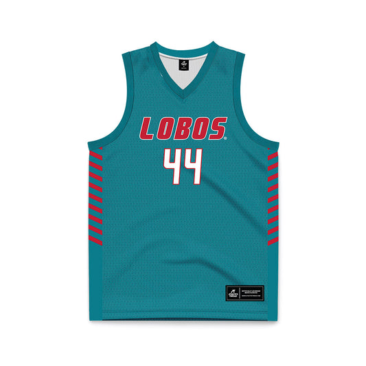 New Mexico - NCAA Women's Basketball : Laila Abdurraqib - Turquoise Basketball Jersey-0