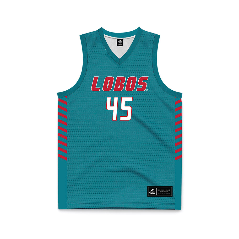 New Mexico - NCAA Women's Basketball : Lilli Hakkarainen - Turquoise Basketball Jersey-0