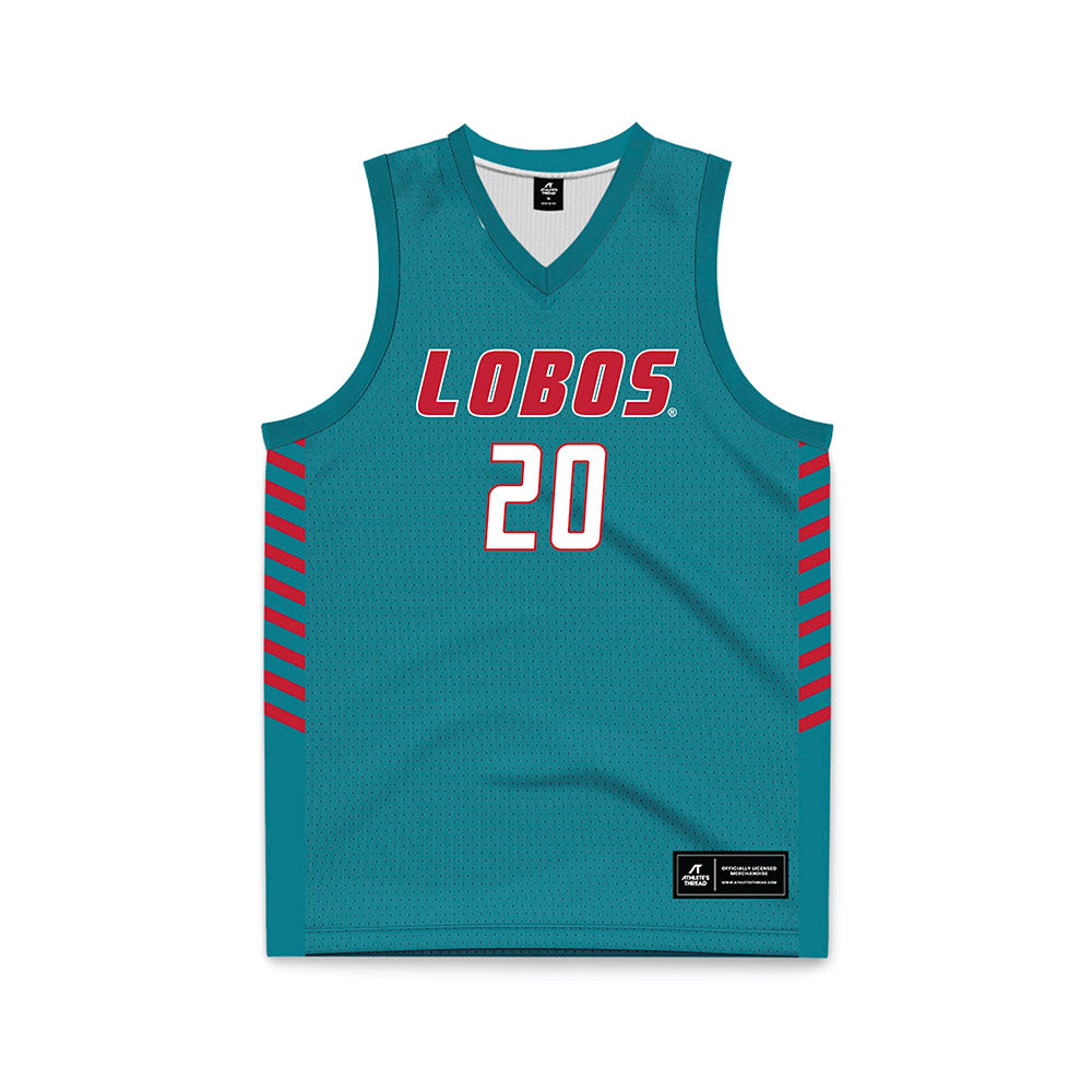 New Mexico - NCAA Women's Basketball : Tyler Jones - Turquoise Basketball Jersey-0