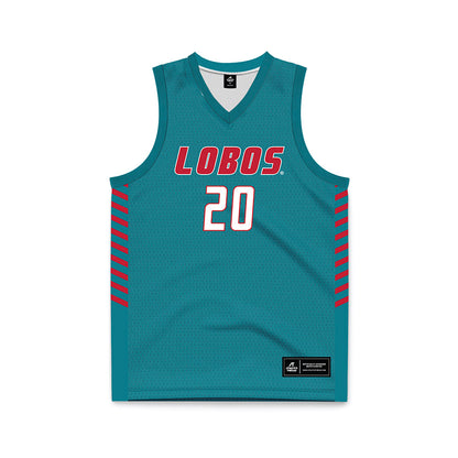 New Mexico - NCAA Women's Basketball : Tyler Jones - Turquoise Basketball Jersey-0