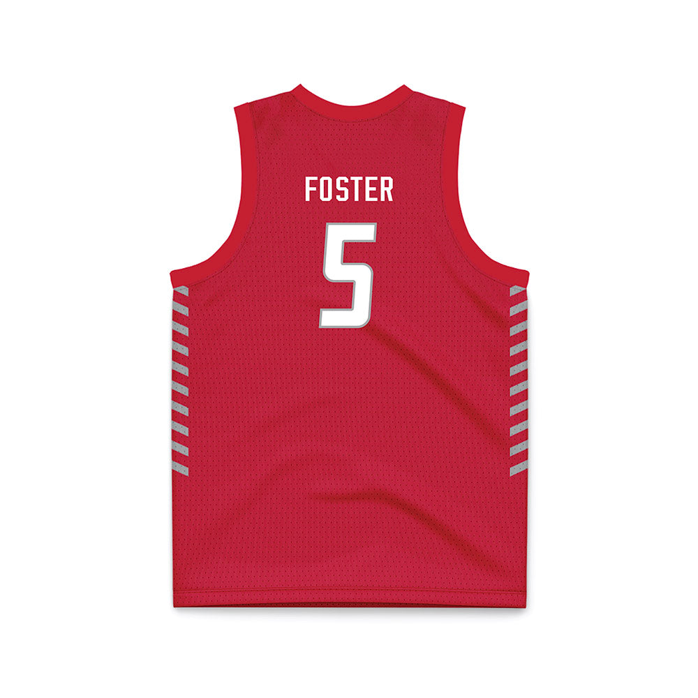 New Mexico - NCAA Women's Basketball : Kaia Foster - Red Basketball Jersey-1