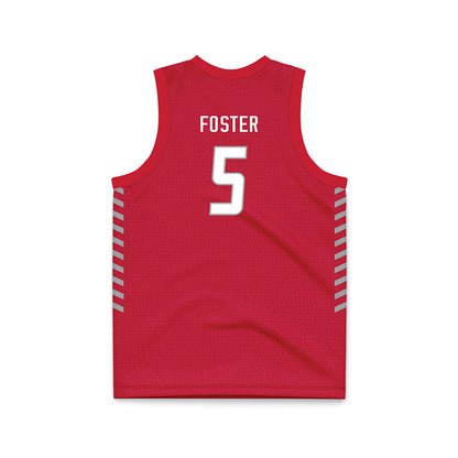 New Mexico - NCAA Women's Basketball : Kaia Foster - Red Basketball Jersey-1