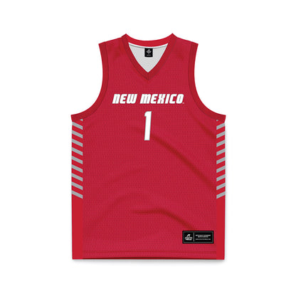 New Mexico - NCAA Women's Basketball : Lydie Mwamba - Red Basketball Jersey-0