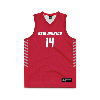 New Mexico - NCAA Women's Basketball : Leonor Peixinho - Red Basketball Jersey-0