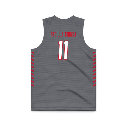 New Mexico - NCAA Women's Basketball : Nayli Padilla Chinea - Anthracite Basketball Jersey-1