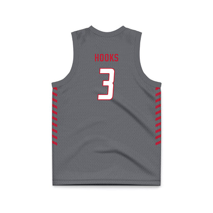 New Mexico - NCAA Women's Basketball : Destinee Hooks - Anthracite Basketball Jersey-1
