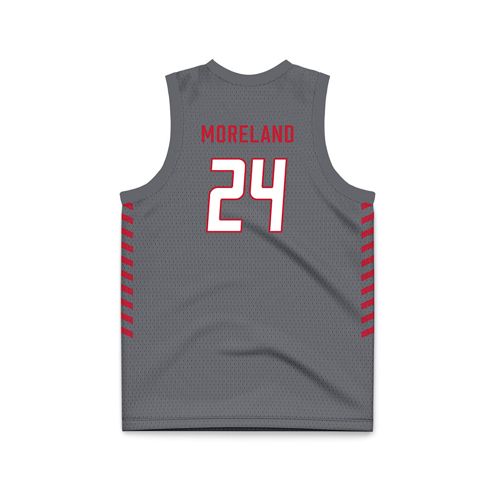 New Mexico - NCAA Women's Basketball : Amhyia Moreland - Anthracite Basketball Jersey-1