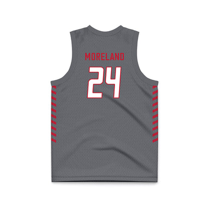 New Mexico - NCAA Women's Basketball : Amhyia Moreland - Anthracite Basketball Jersey-1