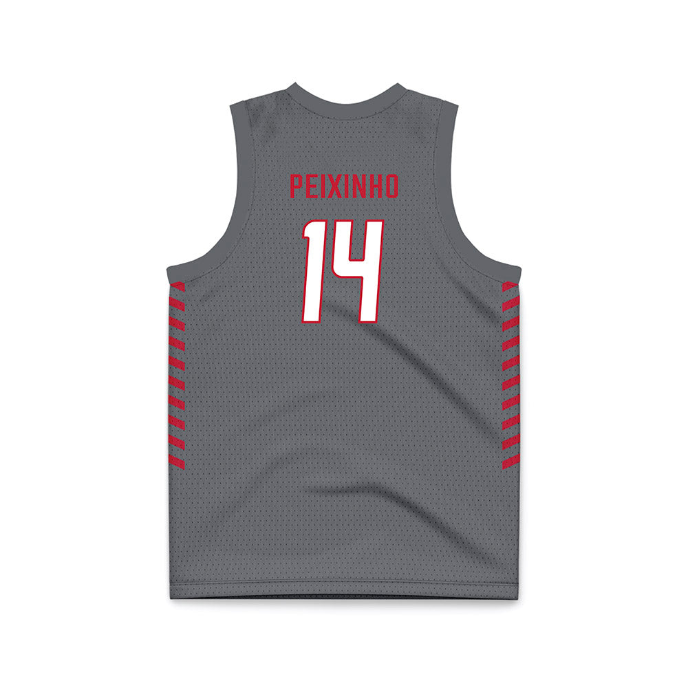 New Mexico - NCAA Women's Basketball : Leonor Peixinho - Anthracite Basketball Jersey-1