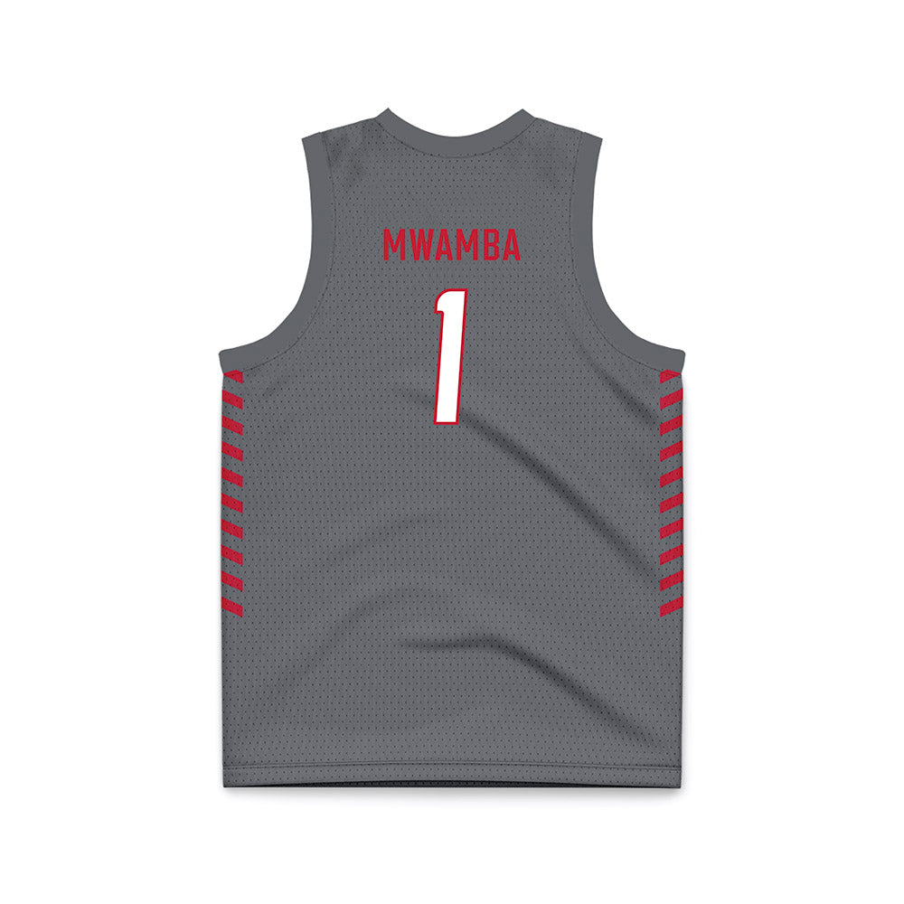 New Mexico - NCAA Women's Basketball : Lydie Mwamba - Anthracite Basketball Jersey-1