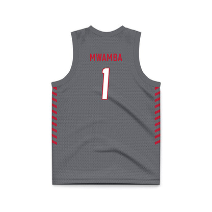 New Mexico - NCAA Women's Basketball : Lydie Mwamba - Anthracite Basketball Jersey-1