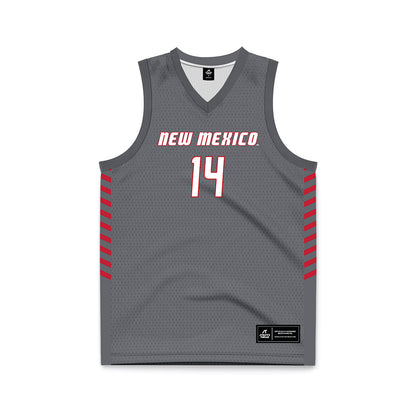 New Mexico - NCAA Women's Basketball : Leonor Peixinho - Anthracite Basketball Jersey-0