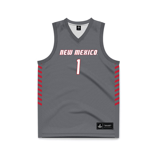 New Mexico - NCAA Women's Basketball : Lydie Mwamba - Anthracite Basketball Jersey-0